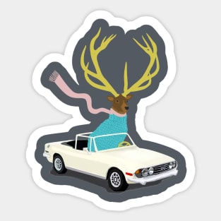 The stag Sticker